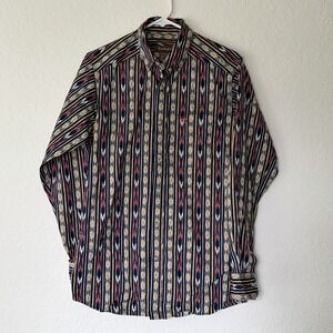 Ariat Mens Chaz Fitted Shirt Small Button Down Cowboy Rodeo Utility Work Western